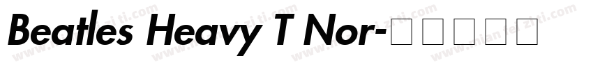 Beatles Heavy T Nor字体转换